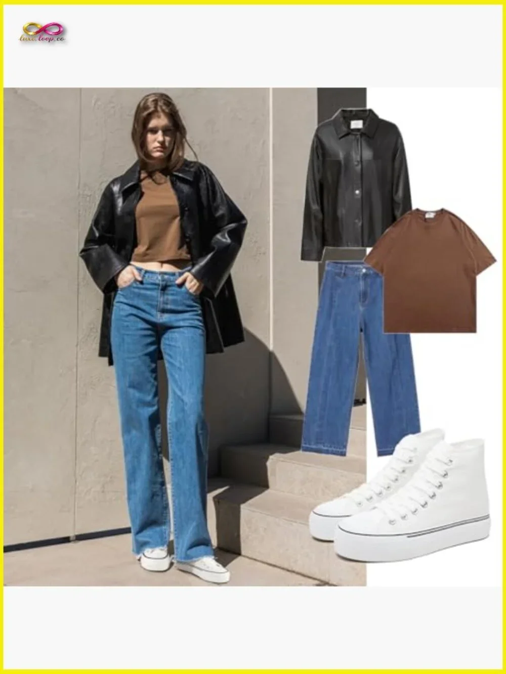 High Top Platform Sneakers Canvas Lace Up Retro Y2K Chic Casual Walking Shoes - Picture 6 of 7
